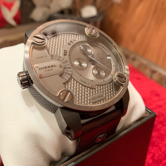 Diesel Other - Diesel Men’s gunmetal brown leather